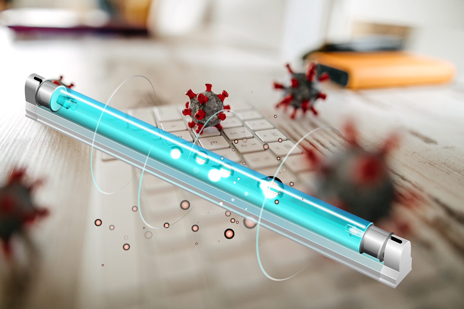 Custom gallium iodide UV lamp